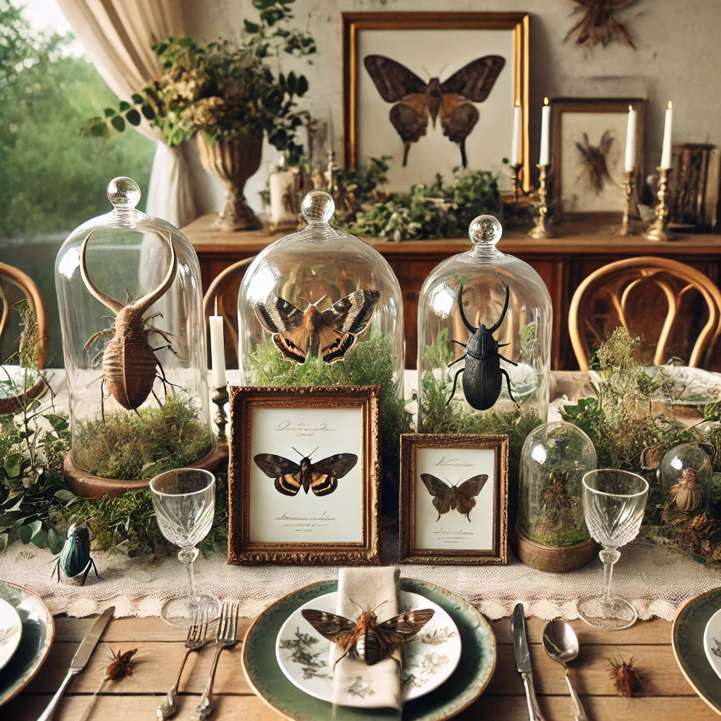 Light Table Insects Insect-Inspired Table Settings: Table Décor Ideas Featuring Insects as ...